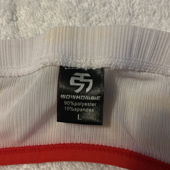 White with red jockstrap. XL Worn a few times. - Picture 3 of 3
